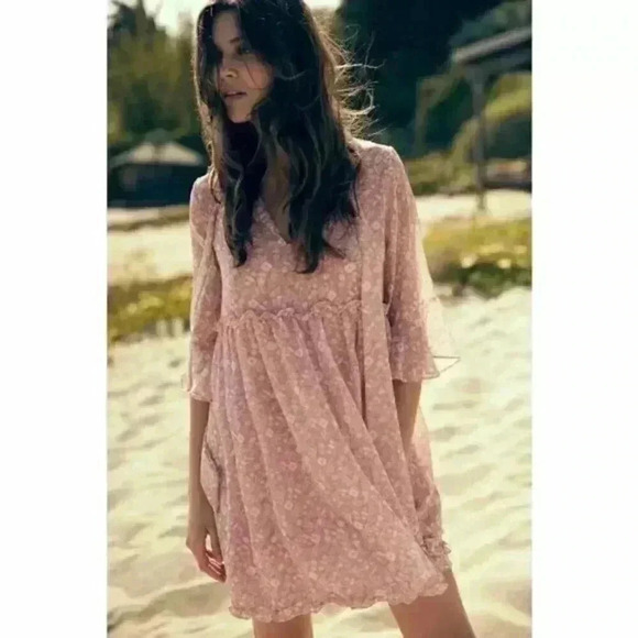 MISA Los Angeles Babydoll Mini Dress - Picture 2 of 13